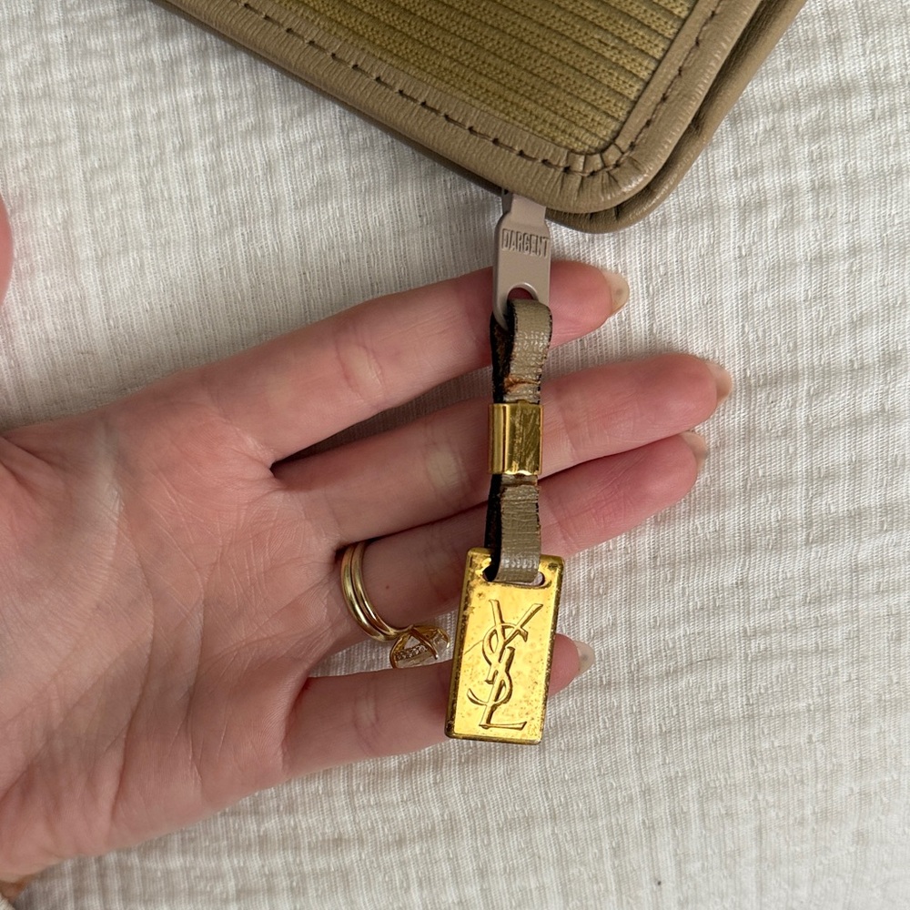 Vintage YSL Tan Clutch - Picture 6 of 12